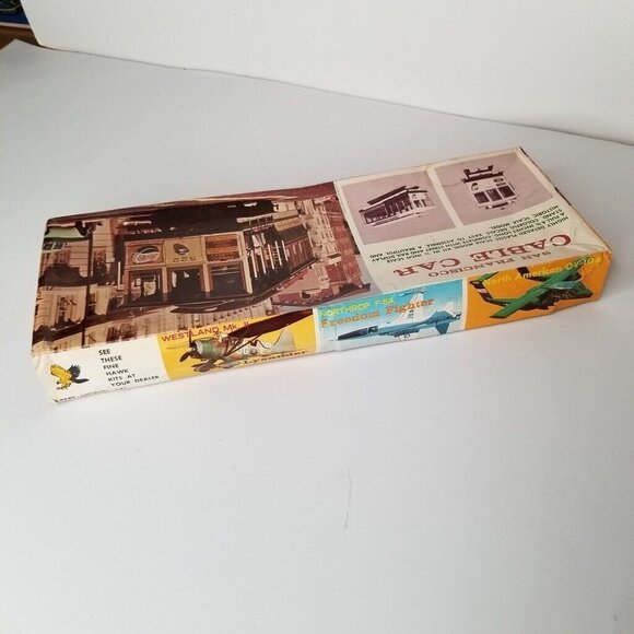 Vintage Hawk San Francisco Cable Car Model Kit Plastic 517-130 Paperwork Box - Picture 6 of 9